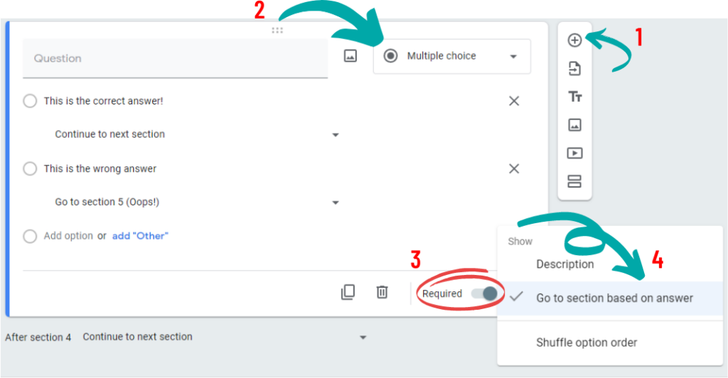 Multiple Choice Questions in Google Forms – The Great Classroom Escape
