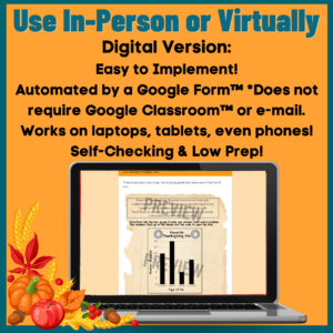 Thanksgiving Math Activity for 3rd Grade Digital or Print Escape Room ...