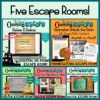 6th Grade Math Holiday & Seasonal Escape Room Bundle Standards Based ...
