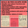 5th Grade Valentine's Day Math Activity Adding & Subtracting Fractions Digital Escape Room - Image 4