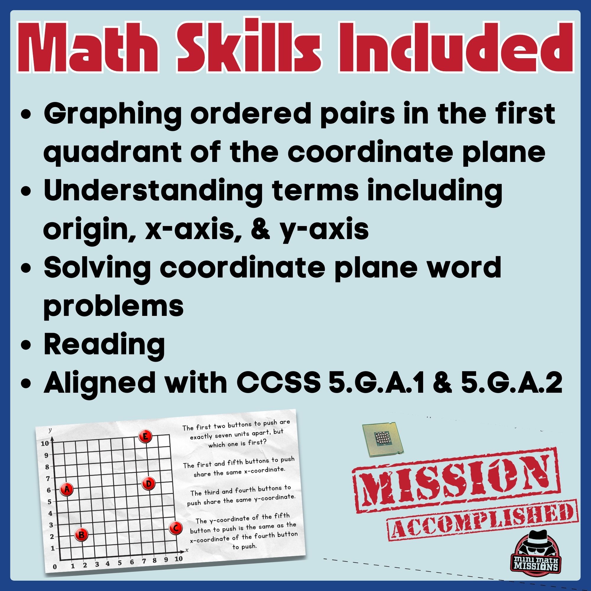 5th Grade Coordinate Plane Escape Room | First Quadrant Graphing Activity - Image 4