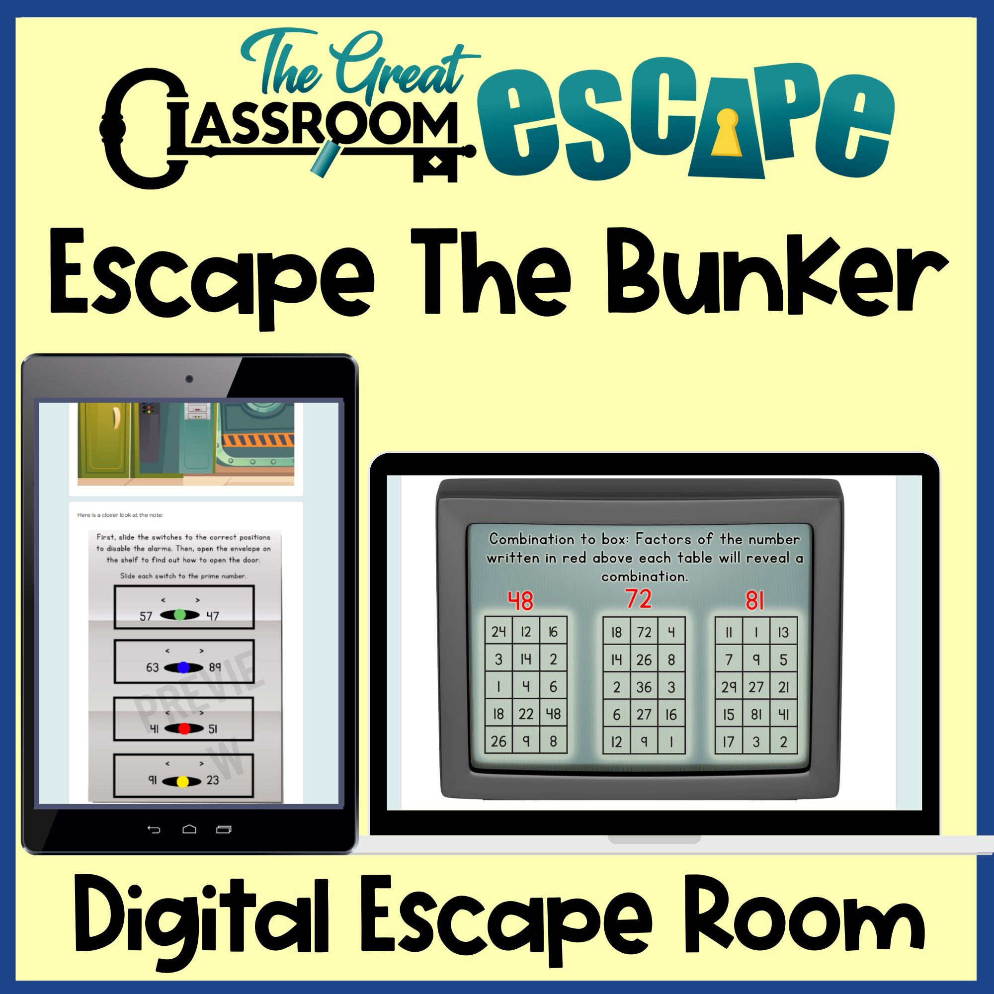 4th grade factors, multiples, prime and composite numbers practice