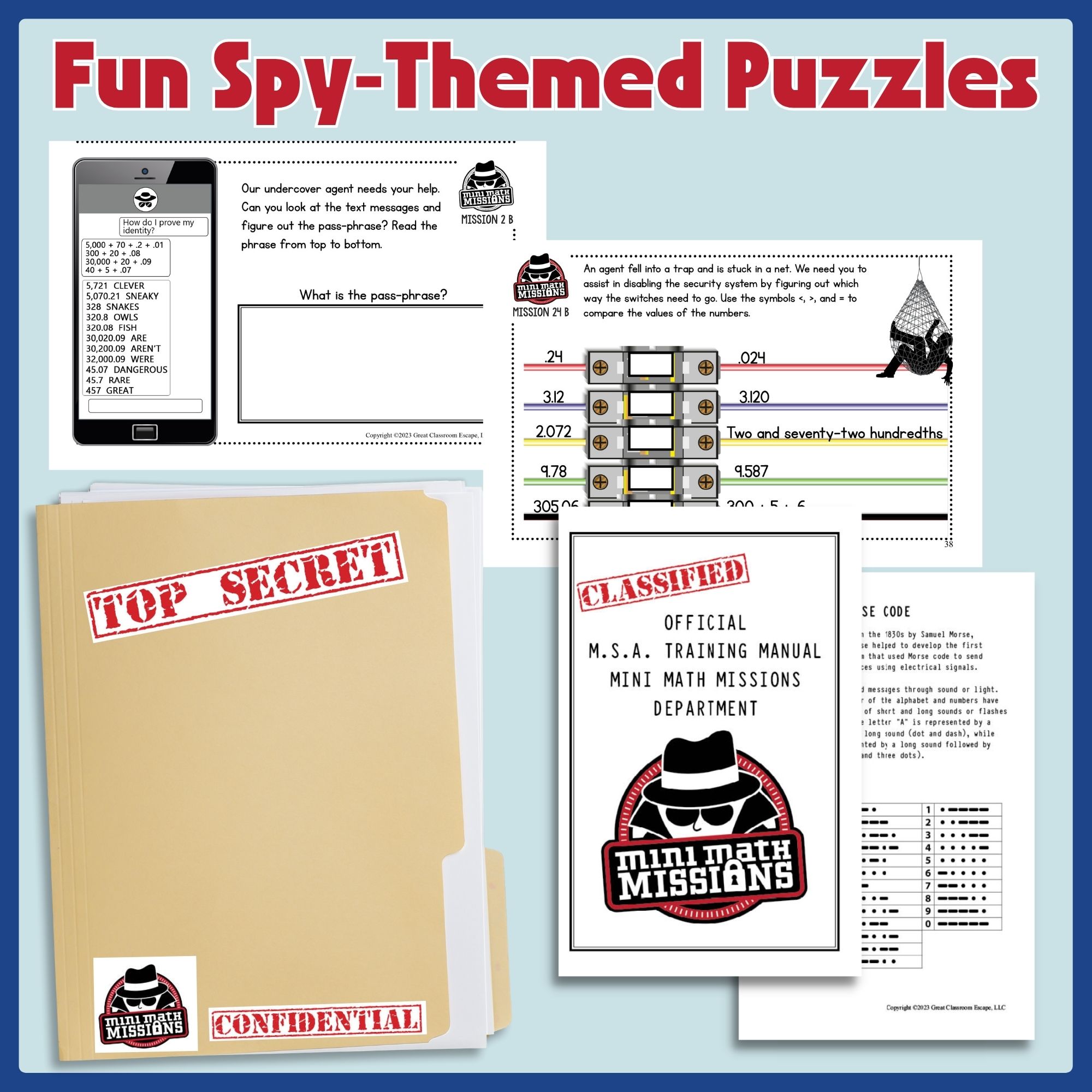 Fifth grade decimal place value and rounding puzzles as alternatives to worksheets