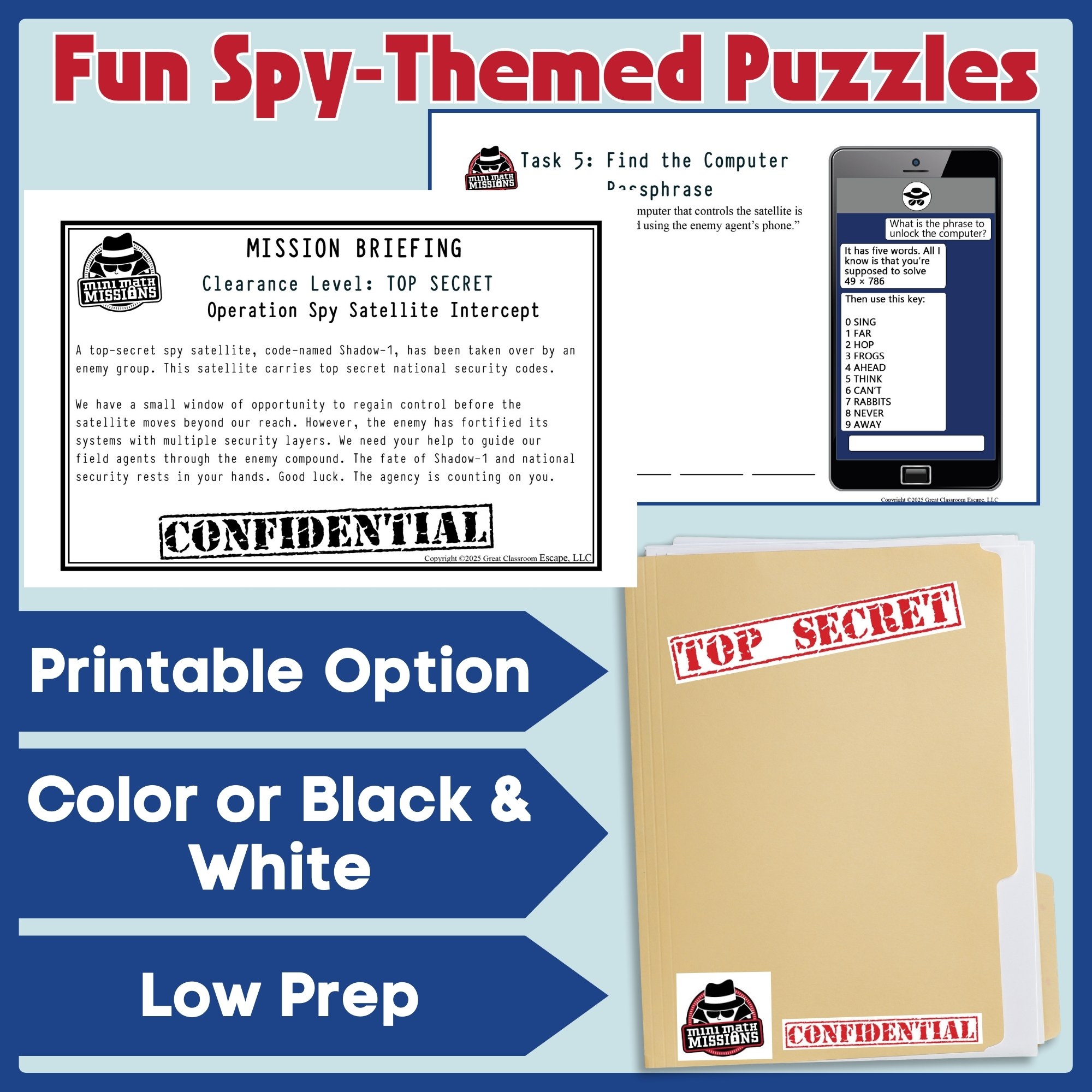 5th Grade Multi-Digit Multiplication Escape Room | Print & Digital - Image 3