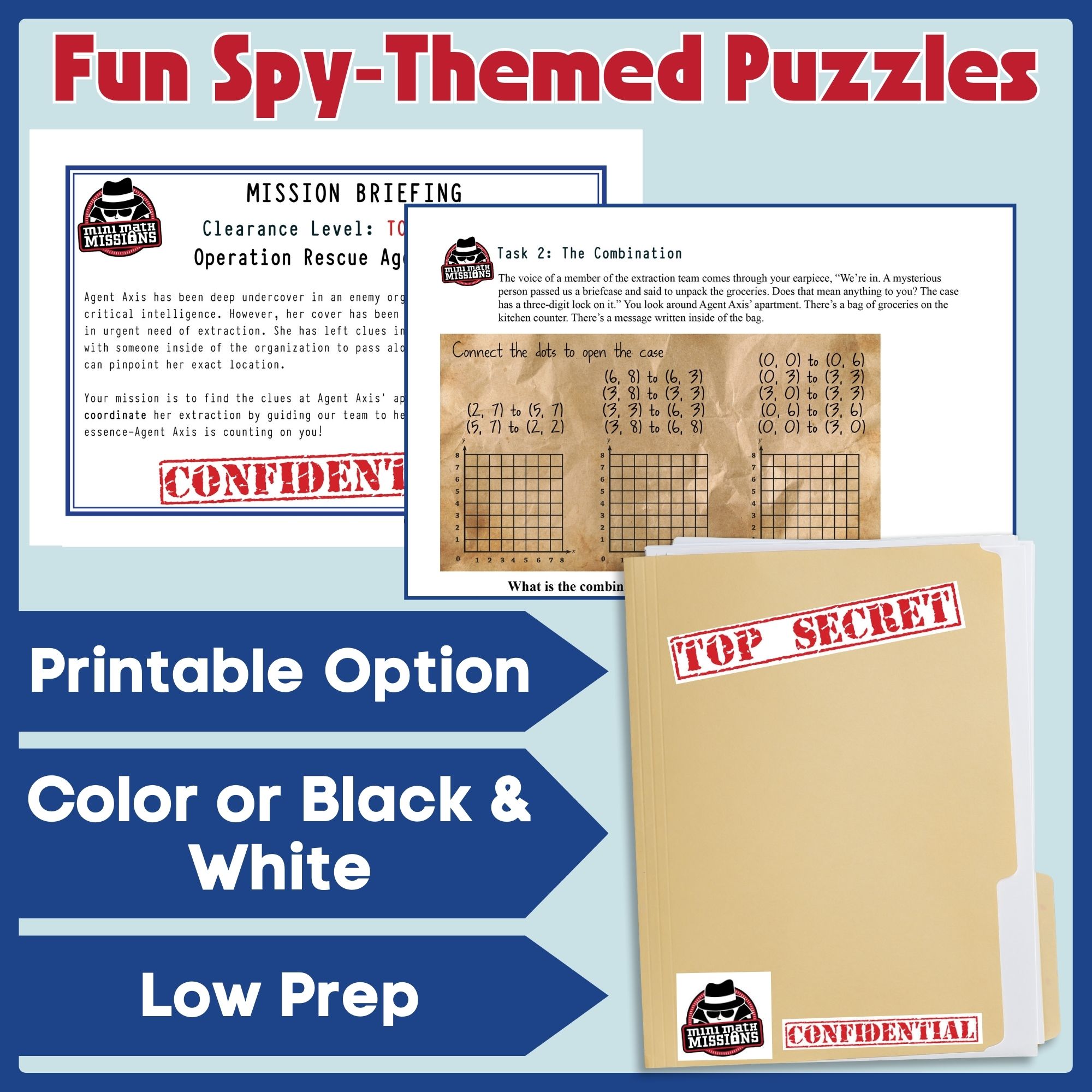 5th Grade Coordinate Plane Escape Room | First Quadrant Graphing Activity - Image 2