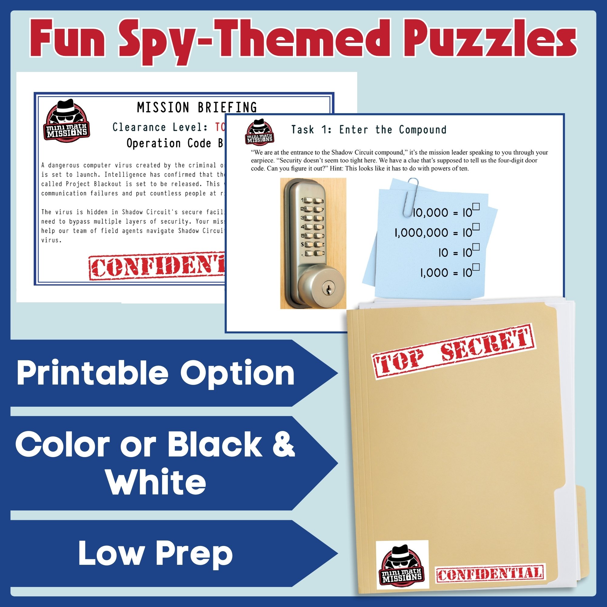 Digital and printable fifth grade activity for decimal place value, comparison, and rounding