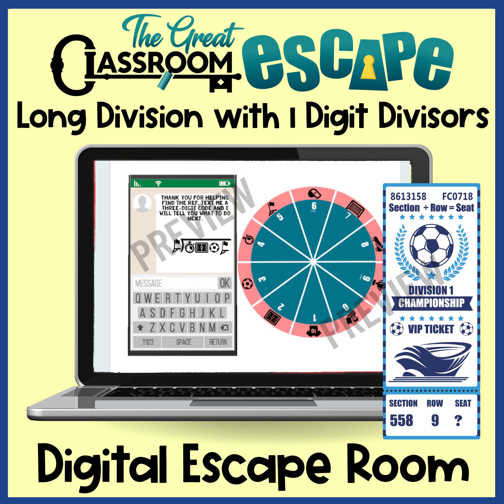 Games and activities for fourth graders practicing division by a single-digit divisor