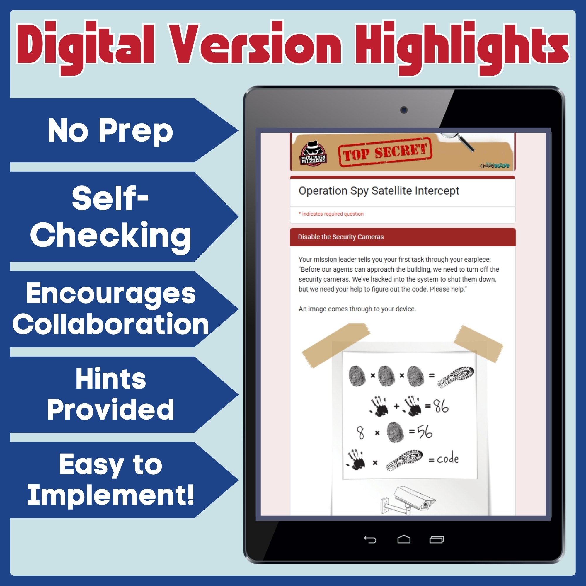 5th Grade Multi-Digit Multiplication Escape Room | Print & Digital - Image 2