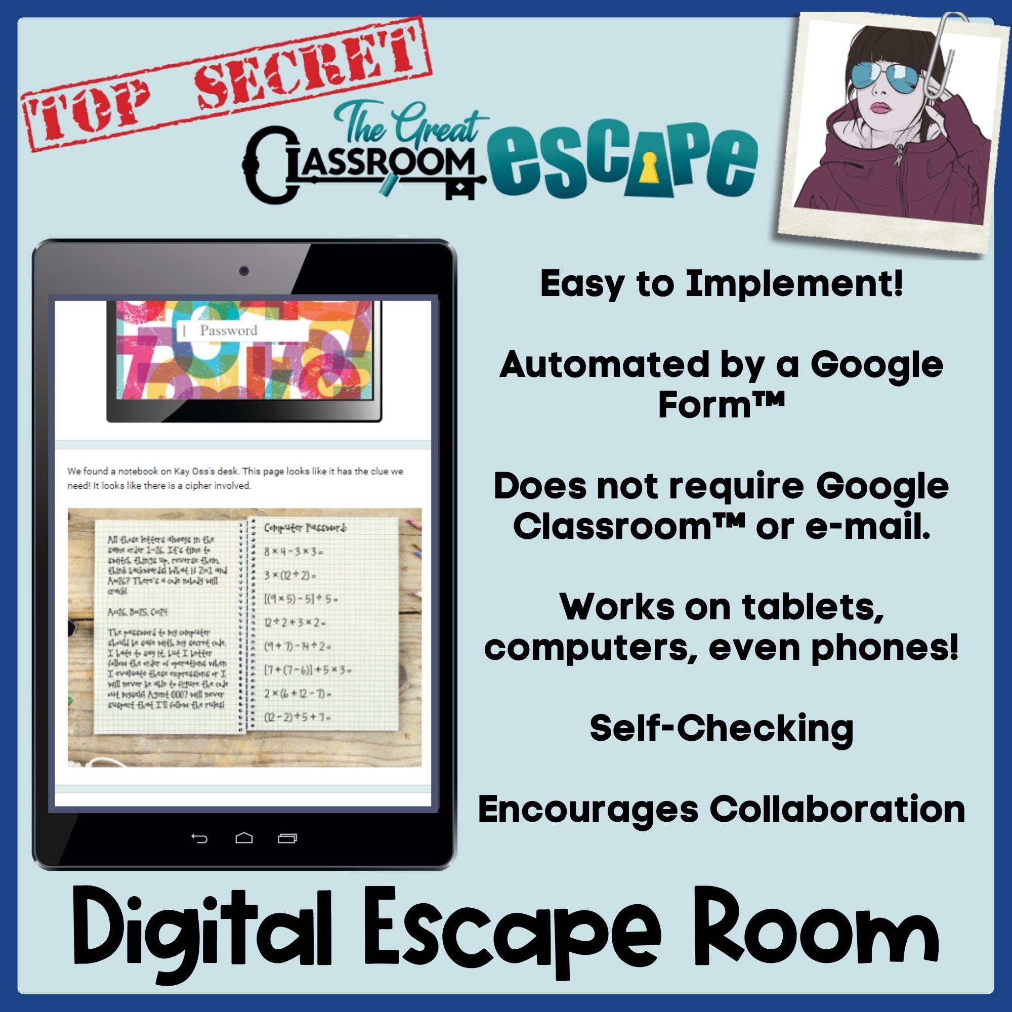 5th grade order of operations escape room and task card bundle
